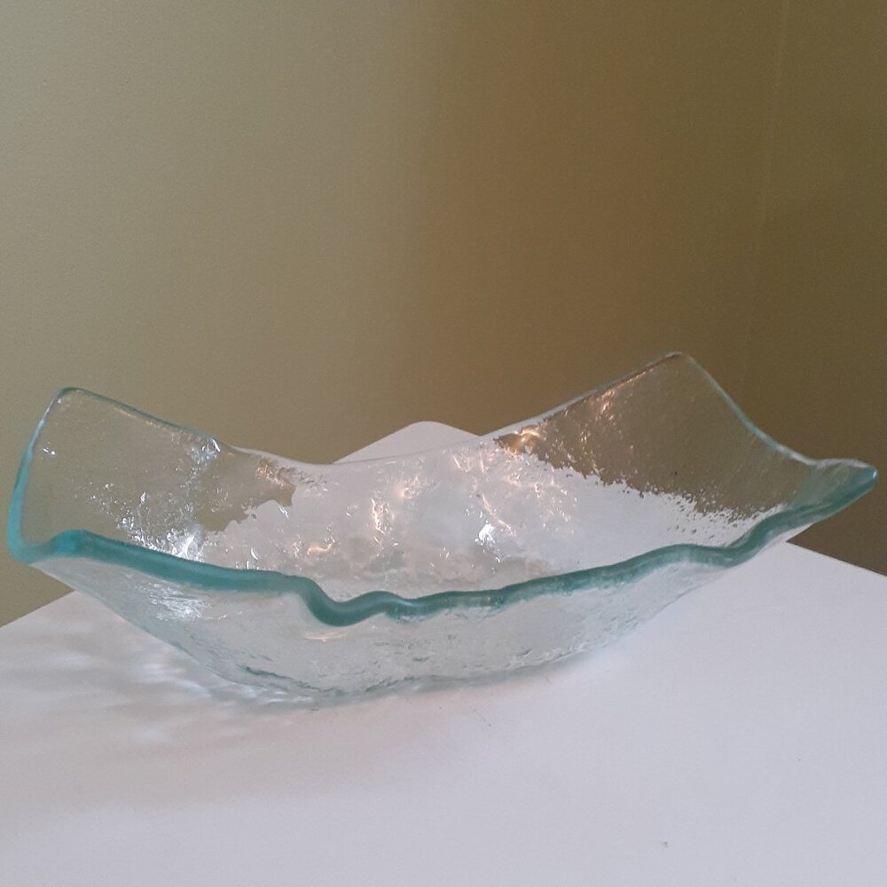 Elite Art Glass Inc.  E. J. Midgley 1996 Vintage Trinket/ Candy Dish